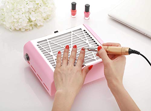 Miss Sweet Electric Nail dust Collector for Manicure (Pink) - color: Y1 Pink