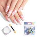 MelodySusie White Chrome Nail Powder for Gel Nails - color: White