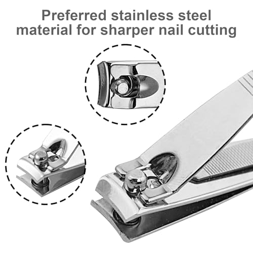 Individually Wrapped Nail Clippers Bulk Stainless Steel (2 inch 50Count)