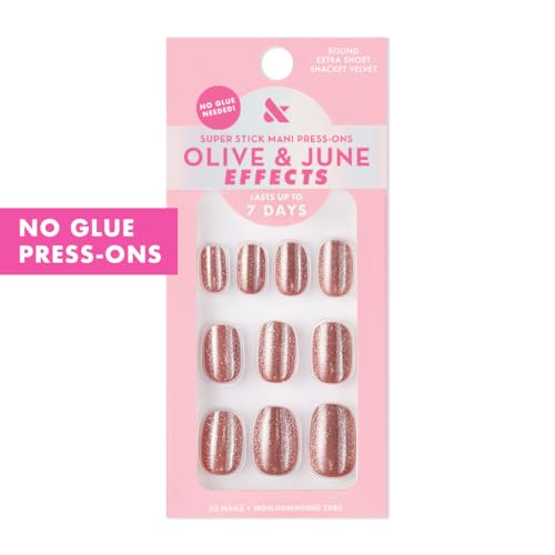 Olive & June Effects Super Stick Press-On Nails, Shacket Velvet - color: Shacket Velvet (Pack of 1)