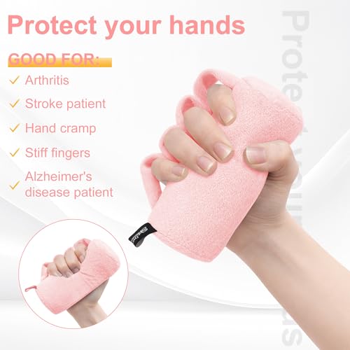 SPRING SEAON Hand Contracture Cushion, Palm Protector for Clenched Hands - color: Pink