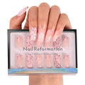 Nail Reformation Press On Nails, Poppy Seed | Soft Pink Short Coffin 32 Pcs - color: Poppy Seed