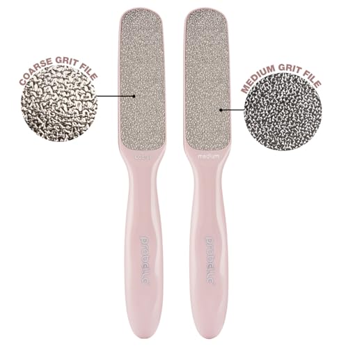 Probelle Double Sided Nickel Foot File Callus Remover, Pink - color: Pink