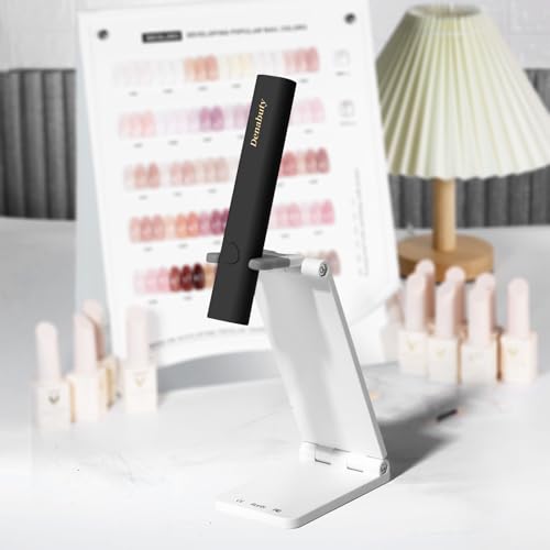 UV Light for Gel Nails, Mini UV LED Nail Lamp Handheld with Stand - size: Z-Black