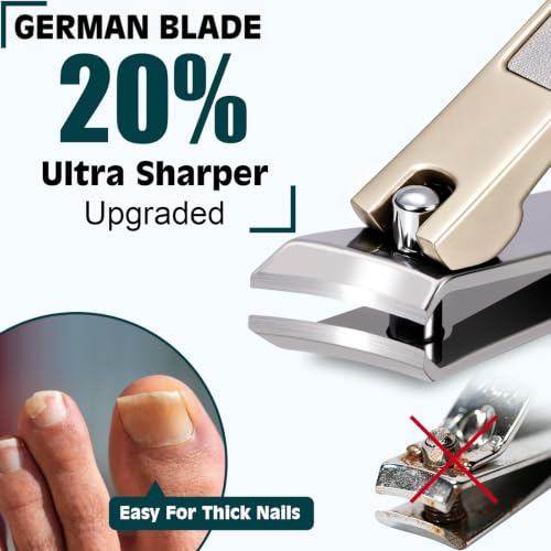 Heavy Duty Toenail Clippers for Thick Ingrown Nails Fingernail Set - color: 8pack - Silver