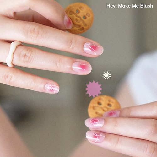 Heyhae Semi Cured Gel Nail Strips - Hey, Make Me Blush - color: Hey, Make Me Blush