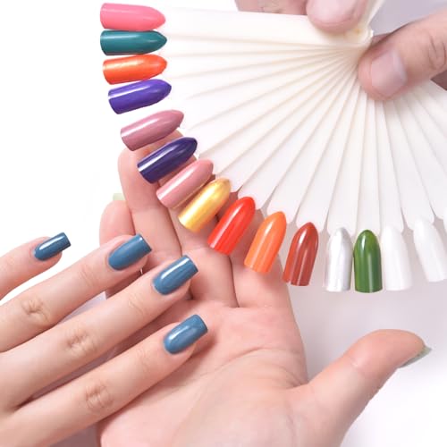 KADS Fan Shape Nail Color Display Swatch 100Tips - color: Nature