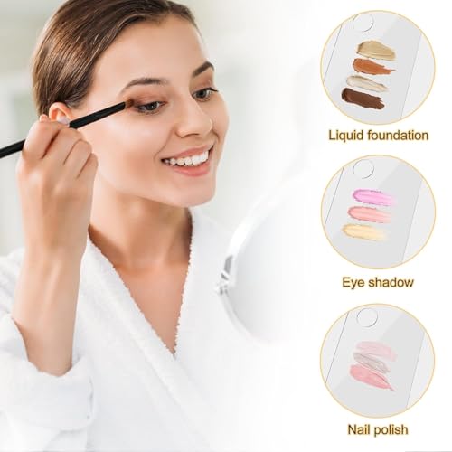 Professional Acrylic Makeup Palette for Cosmetic Mixing, Nail Art, Eyeshadow and Eyelash Application with Blending Tool (1pc) - color: 1pc
