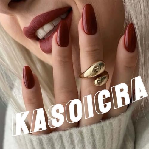 Halloween Press On Nails Almond Fake Nails Medium False Nails - color: Style C013, size: Medium