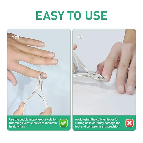 Professional Cuticle Trimmer & Nippers, Stainless Steel Nail Care Tool - color: Silver Nipper With Pusher - Pack 1