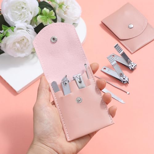 24 Pcs Manicure Set Bulk, Nail Clippers Set Bulk with Stainless Steel Tools