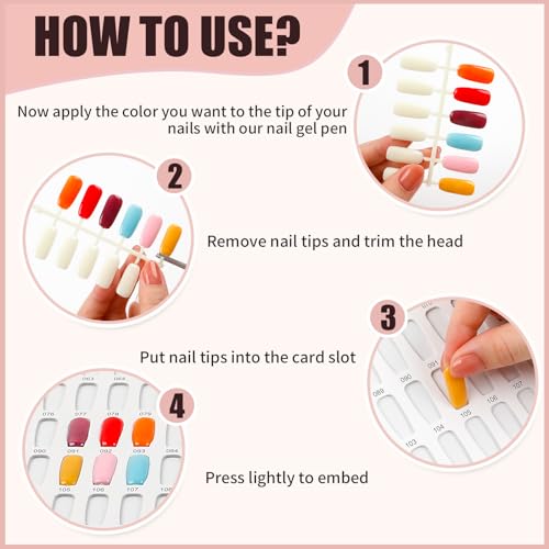 308 Colors Chart With 360 Tips Professional Swatches Book Gel Polish Display Card Book With Brush and Number Sticker for Nail Salons (Silver, One Size) - color: Silver