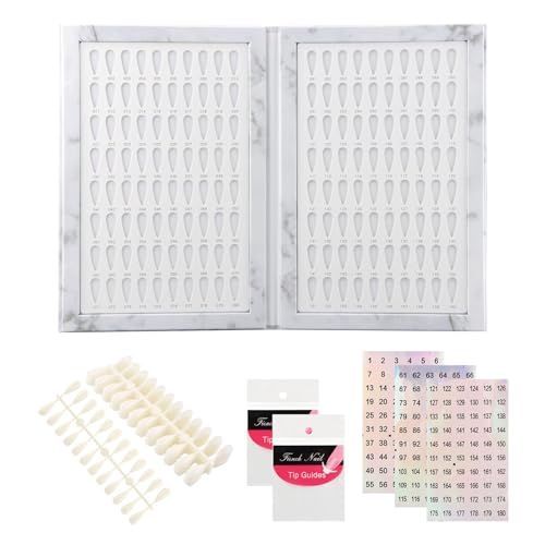 Nail Swatch Book 160 Colors, 240 False Tips with Number Sticker