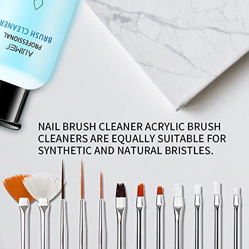 Acrylic Nail Brush Cleaner Acrylic Brush Cleaners Liquid Acrylic Paint Brush Cleaner Nails Artist Acrylic 2PCS 58ml/2 FL.OZ - color: Brush Cleaner 120ml/4 FL.OZ