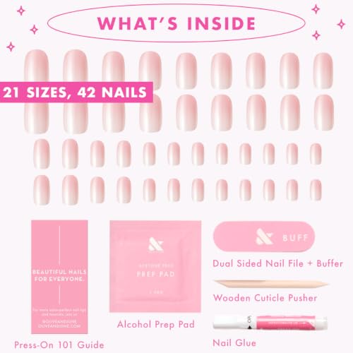 Olive & June Instant Mani Press-On Nails, Rose Syrup Gradient - color: Rose Syrup Gradient