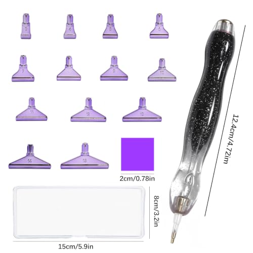 26 Piece 5D Ergonomic Diamond Art Painting Pens Kit,black - color: Black