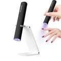 UV Light for Gel Nails, Mini UV LED Nail Lamp Handheld with Stand - size: Z-Black