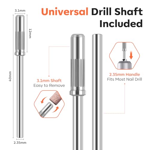 Modelones Nail Drill Bit 200 Pcs Mini Small Nail Sanding Bands - size: 4 size