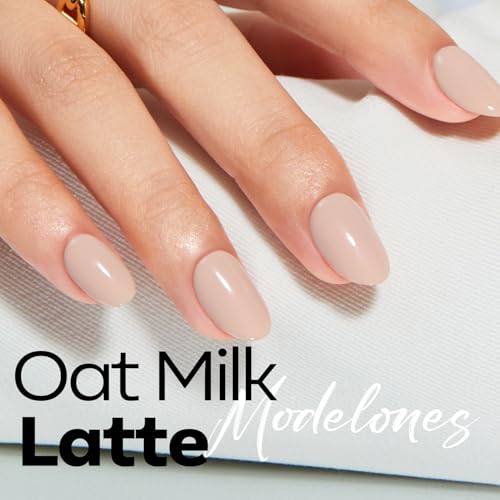 modelones Nude Gel Nail Polish Soak Off UV/LED Gel Polish 15ML - color: A3-Light Nude Solid