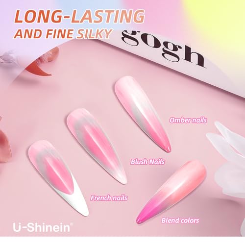 Cushion Gradient Painting Gel, Ombre Nails Aura Nails - color: Pink