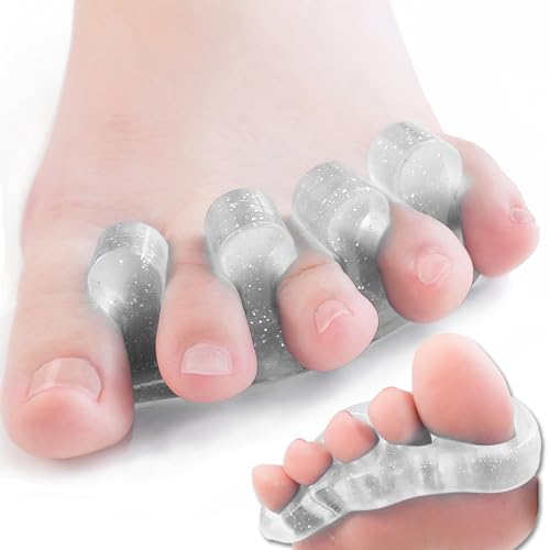 Dr. JK- ToePal Gel Toe Separator, 2 Pairs, Toe Spacers, Bunion Corrector - color: Clear, size: 2 Pairs