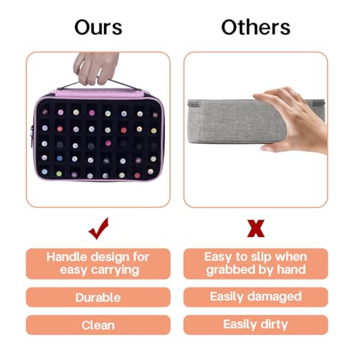 2 Pcs Small Clear Nail Polish Organizer Holds 80 Bottles Nail,Pink - color: Pink-2pcs