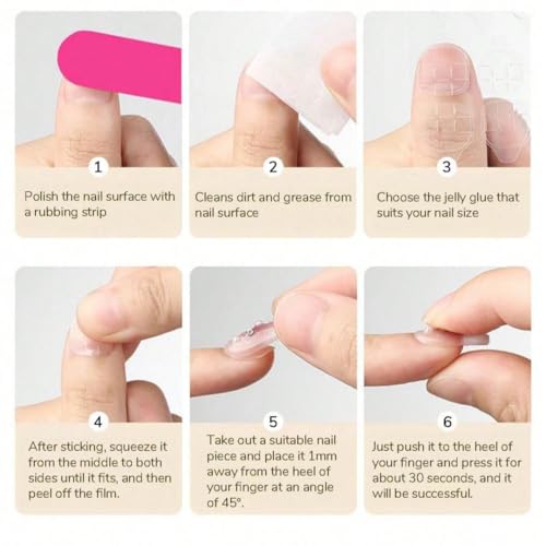 French Press On Nails Handmade Almond Long With Flower 10pcs - color: color08