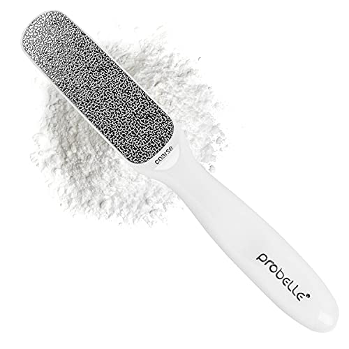 Probelle Double Sided Nickel Foot File Callus Remover, White - color: White