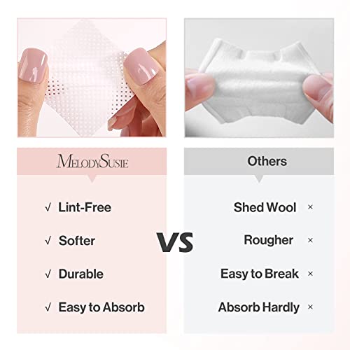 MelodySusie 1050PCS Lint Free White Nail Wipes - size: 1050pcs