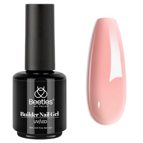 Beetles Pink Builder Nail Gel, 15mL 8 in 1 Gel Builder for Nails - color: B - Blush Pink