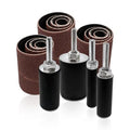 16pk Sanding Drums Sleeve Set for Drill, 2in Long Spindle Sander Bits - size: 60-80-120 Grit, style: 16pc Drums and Sleeves