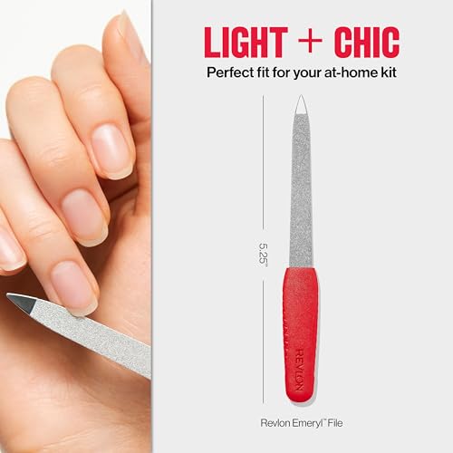 Revlon Compact Emeryl Nail File, Red, 1 Count
