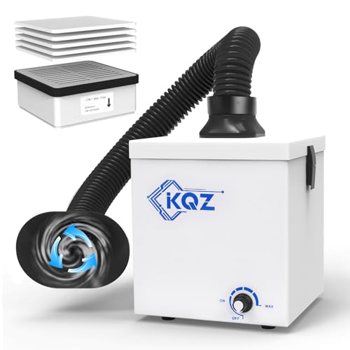 KQZ W1 Solder Fume Extractor 168m³/h Smoke Absorber with H13 HEPA - color: White