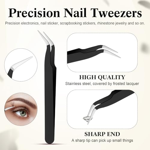Tatuo Rhinestone Picker Tool Bedazzling Pen Dual Head, White - color: White