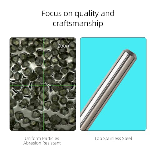 Diamond Nail Drill Bits for Cuticle Removal - 3mm Conical Fine Chrome Coated Rotary Burr for Dead Skin Cleaning, Professional Russian Manicure Accessories, Fit Electric Nail Drill Machines - color: 3mm Conical F