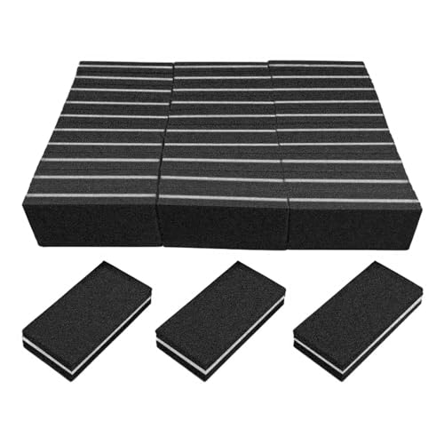 Nail Buffers (30 Pack), Buffer Block Nail File for Acrylic Nails and Natural Nails, 100/180 Grit Small Nail Buffer Block Bulk Buffing Blocks for Nail Buff Professional Manicure File Blocks Set Black - size: 30 Pcs Buffer Blocks Black