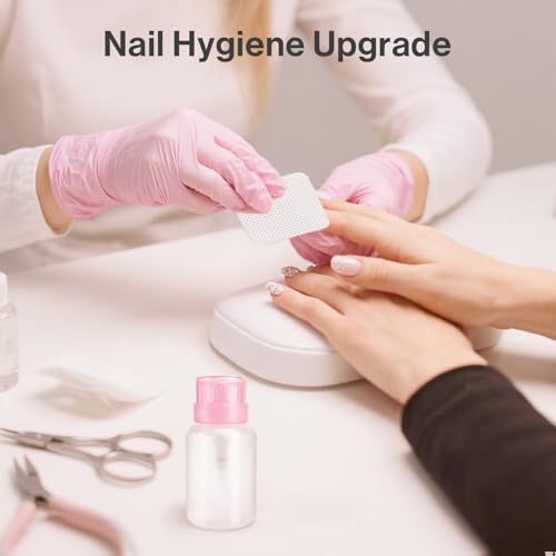 MelodySusie 1050PCS Lint Free Nail Wipes with Acetone Pump Bottle - size: 1051pcs