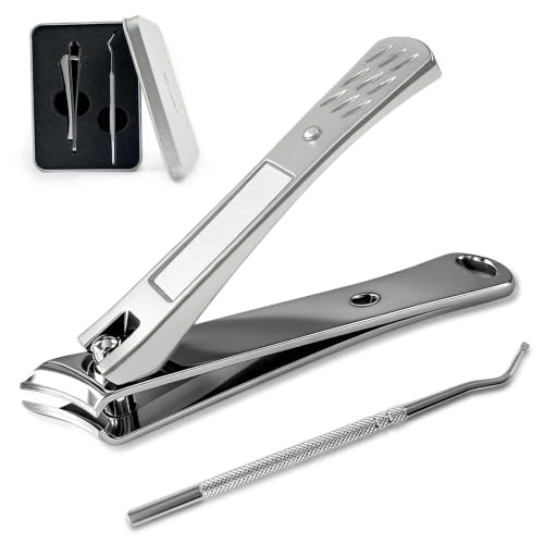 Ingrown Toenail Clippers Slanted Curved Blade Nail Clipper for Hard Nails - size: Small (Silver)