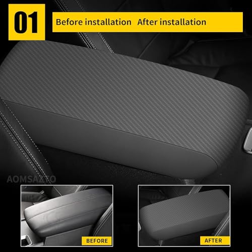 AOMSAZTO Armrest Console Covers for 2013-2018 Nissan Altima Carbon Fiber - color: Carbon Fiber-2, size: 2013-2018