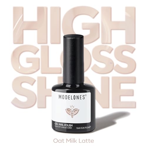 modelones Nude Gel Nail Polish Soak Off UV/LED Gel Polish 15ML - color: A3-Light Nude Solid