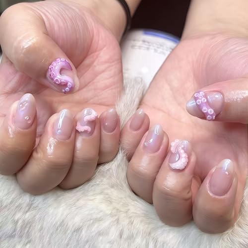 3D Octopus Nail Mold Multiple Shapes Octopuss Tentacles Silicone Nails Molds Accessories Gel Brain Art Manicure Tools - color: 3D Octopus Nail Mold
