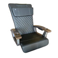 Leather Pad Set/Upholstery/Back Pillow Seat for Massage Chair Diamond Look Model HT138 or HT135 Compatible Cushion Nail Salon Beauty Remodeling (HT138 - Black) - color: Ht138 - Black