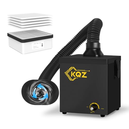 KQZ B1 Solder Fume Extractor 168m³/h Smoke Absorber with H13 HEPA - color: Black