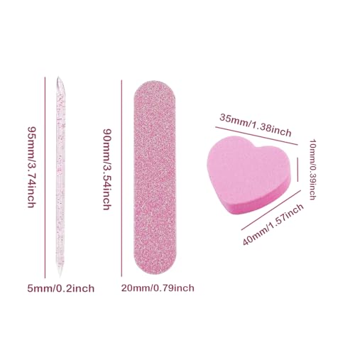 Nail Kits 3-Piece, 30 Sets Individually Packaged Nail File Kit