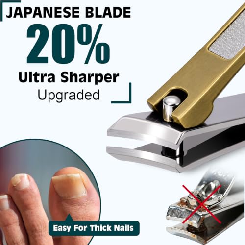 Heavy Duty Toenail Clippers for Thick Ingrown Nails Fingernail Set - color: 8pack - Antique Bronze