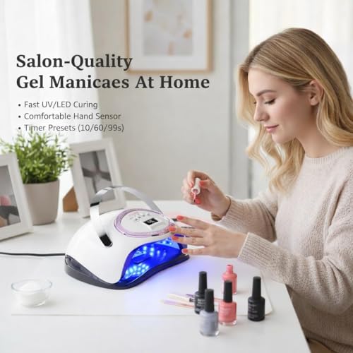 UV LED Nail Lamp, UV Light for Gel Nail Polish Dryer SUNNINE White - color: White