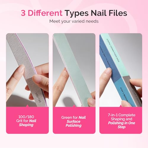 MelodySusie Manicure Tools Kit Nail Care Set - size: 11Pcs Rose