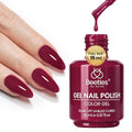 Beetles Midnight Burgundy Gel Nail Polish, 15ML Dark Red Gel Polish - color: C - Red | Midnight Burgundy