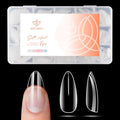 Modelones Medium Almond Nail Tips 360pcs Pre-shaped Full Cover False Nails - color: A4-Medium Almond-Clear