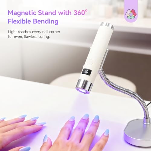 SAVILAND U V Light for Gel Nails with Magnetic Stand - color: White